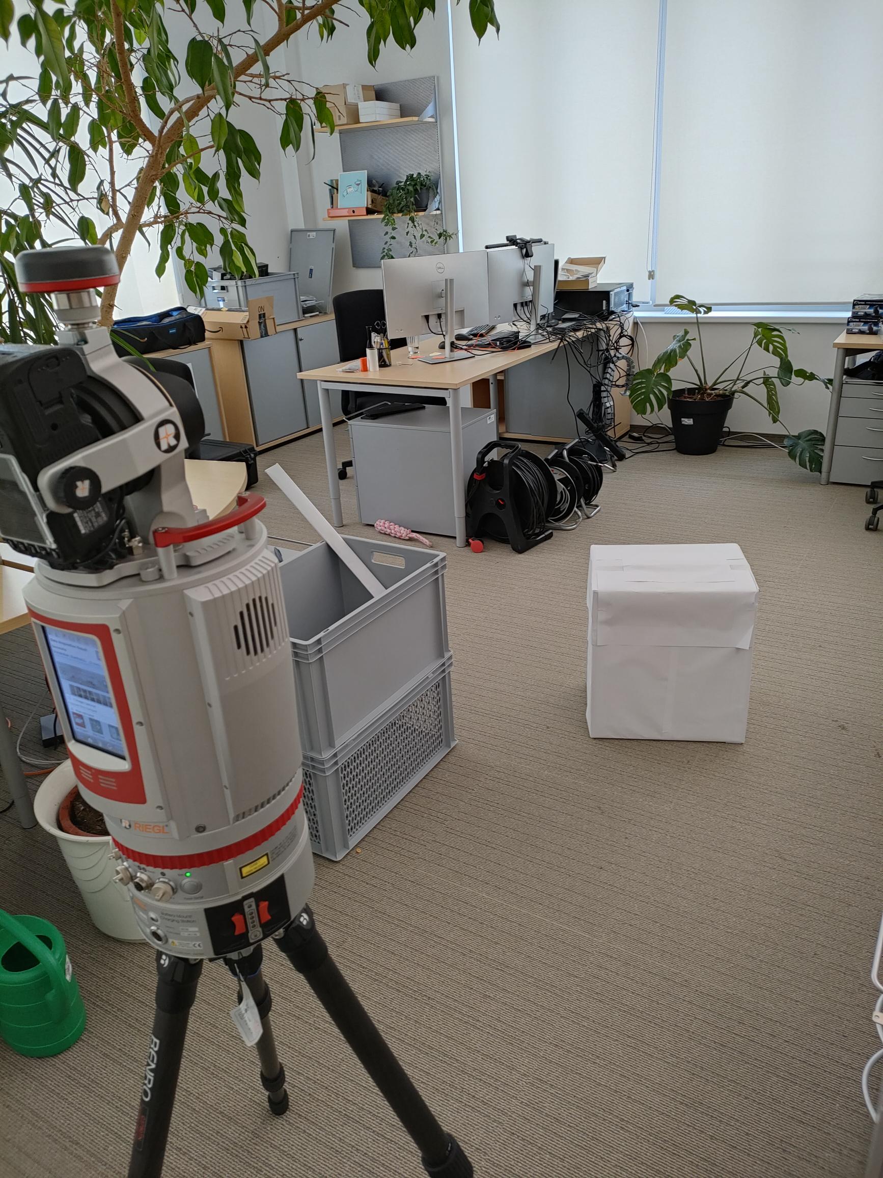 LiDAR scan comparison used in the AIT evaluation workflow